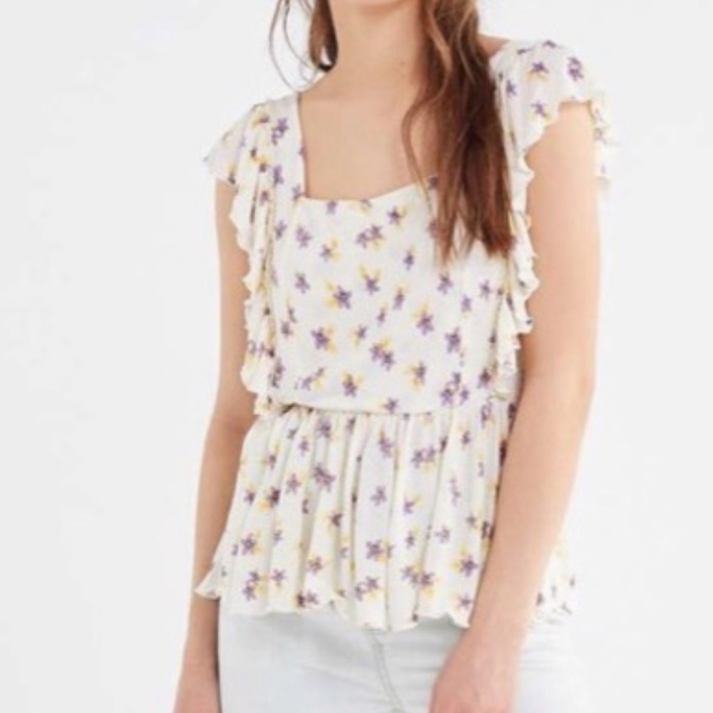 UO Pia Peplum Top